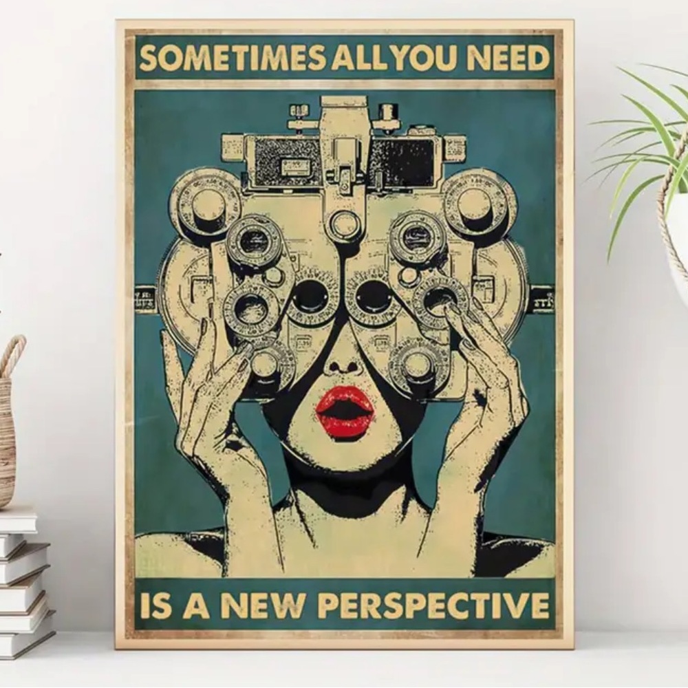 "New Perspective" Eye Exam Canvas Print - Inspirational Wall Art